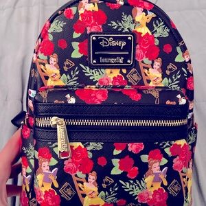Loungefly X Disney Belle Roses Mini Backpack